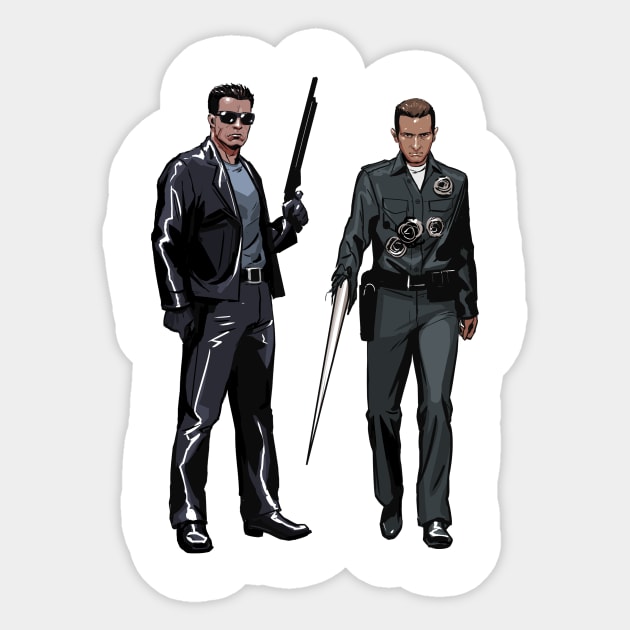 Terminator Sticker by ohshirtdotnet